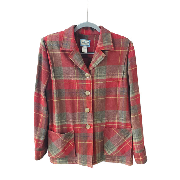 Pendleton Tops - Pendleton Heritage Limited Edition Red Plaid Wool Shirt Jacket Size M